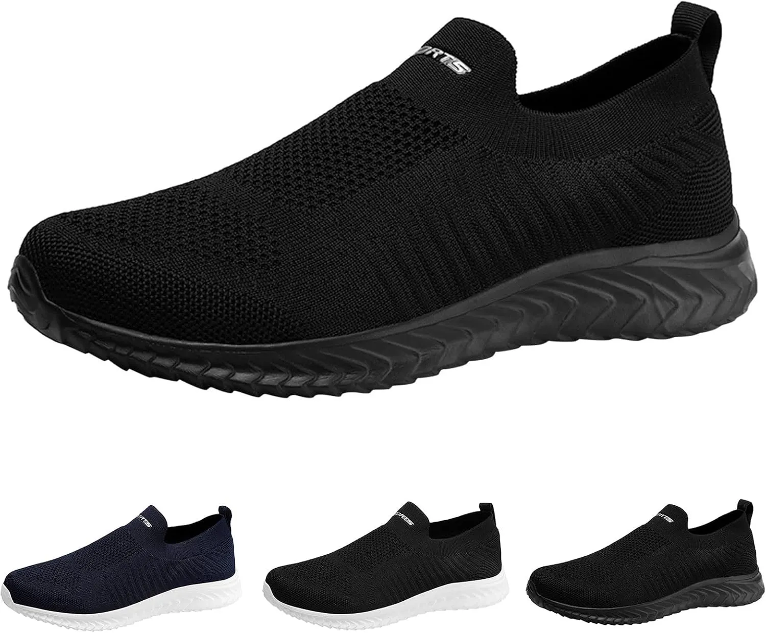 Mens Slip On Men Sports Shoes Summer New Pattern Fashion Simple Solid Mesh Breathable Comfortable Non Slip On