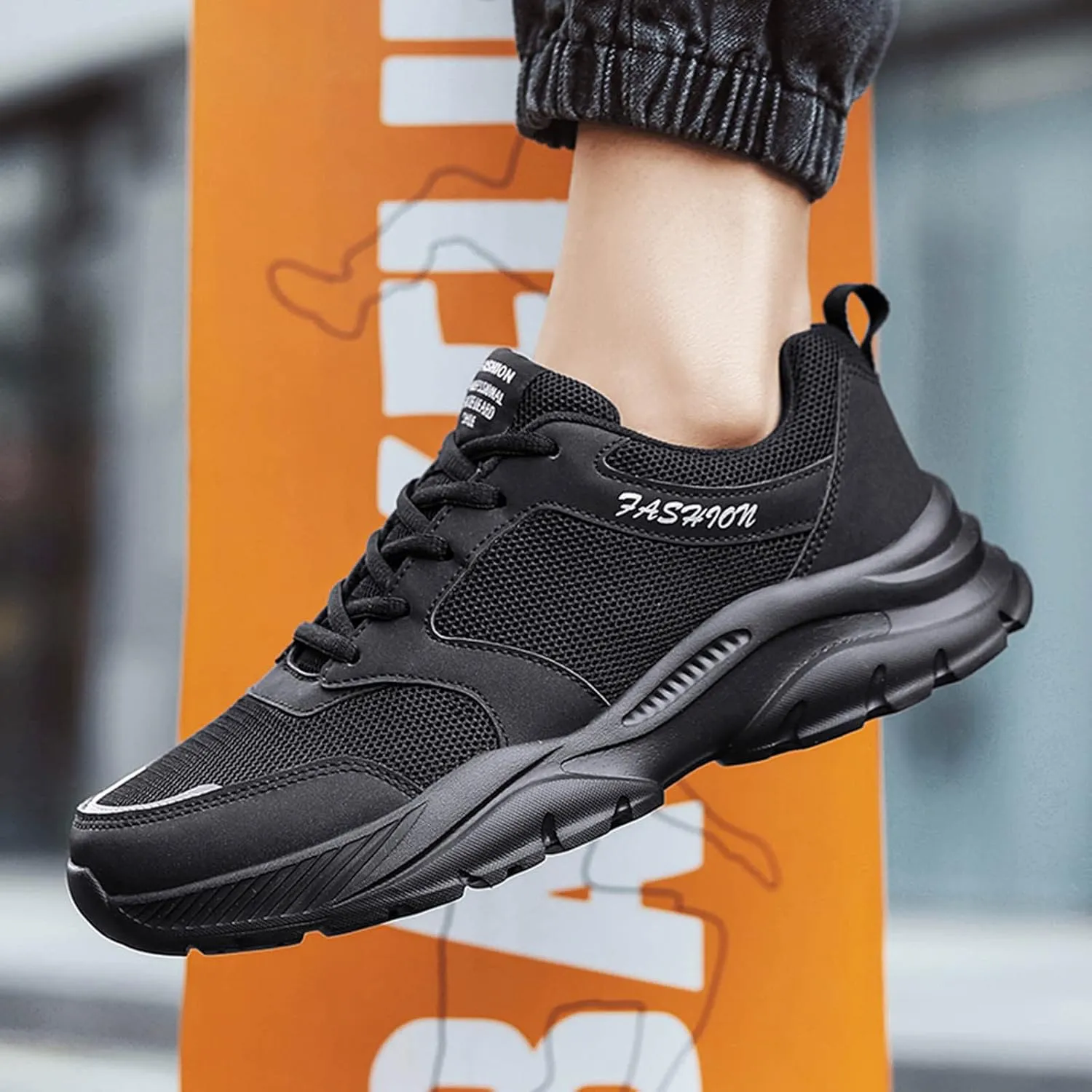 Men's Sneakers Men Sneakers Fashion New Pattern Seasonal Light Sports Shoes Non Slip Flat Bottom Comfortable Lace Up