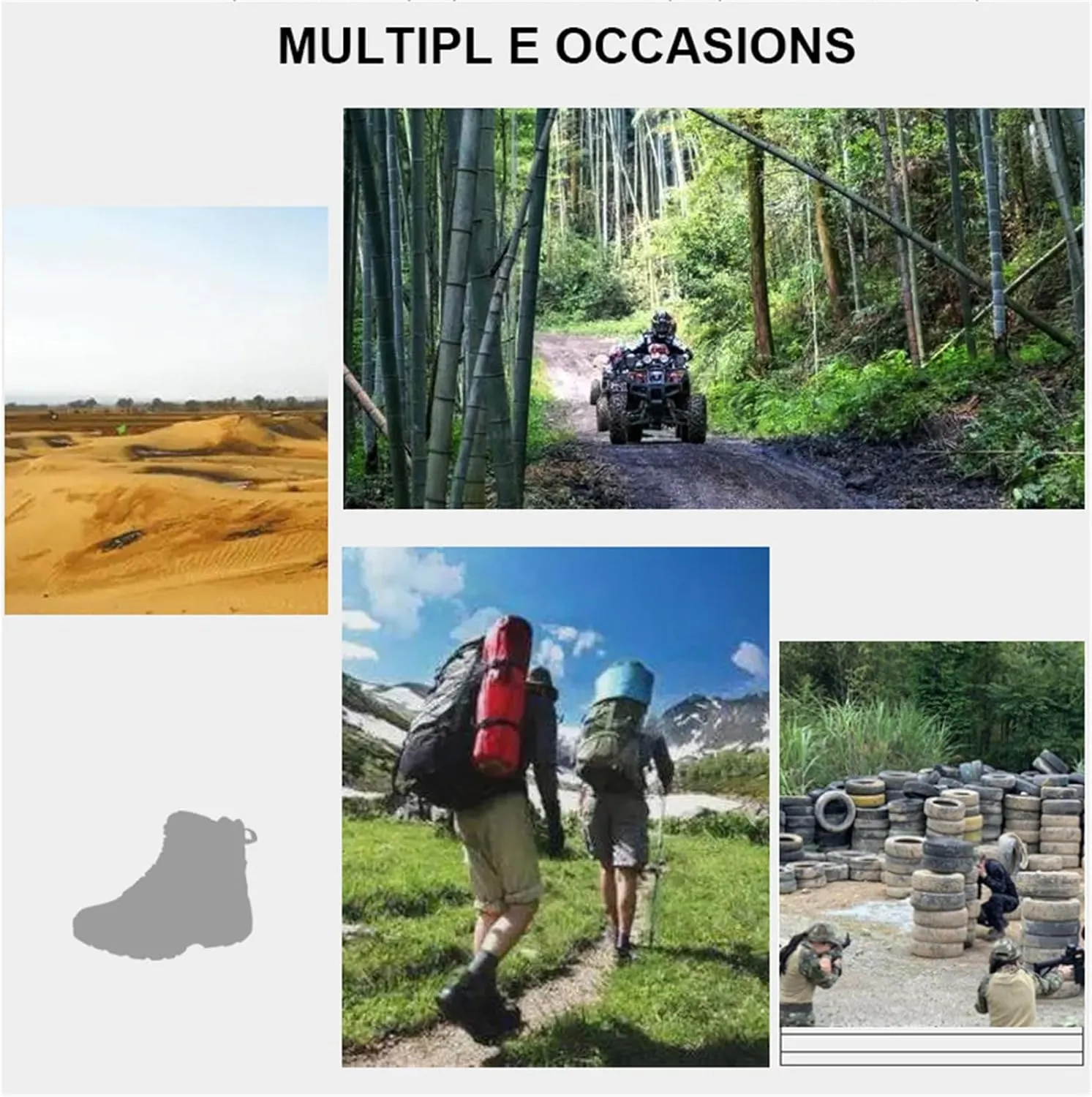 Men's Tactical Boots, Waterproof Hiking Work Boots, Lightweight Military Boots, Breathable Desert Boots,Low Cut Training Boots,Great in Hiking, Work, Tactical, Army, Hunting