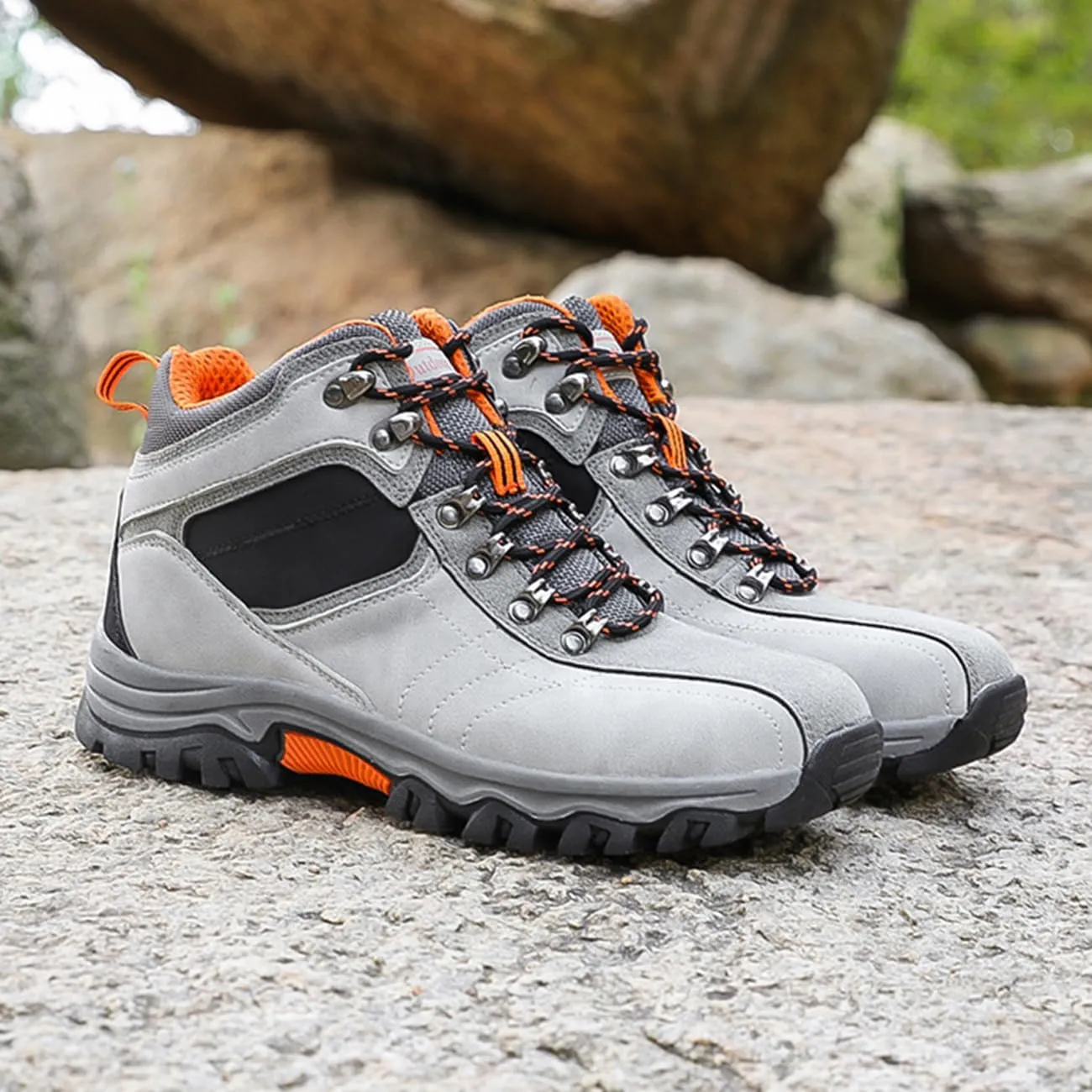 Men's Waterproof Hiking Boots High Top Trekking Hiking Shoes Outdoor Non-Slip Work Boots