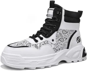 Men's Waterproof Hiking Boots Outdoor Mid Trekking Backpacking Mountaineering Shoes Four Seasons New Men's High Top Outdoor Hiking Boots Casual Hiking Boots