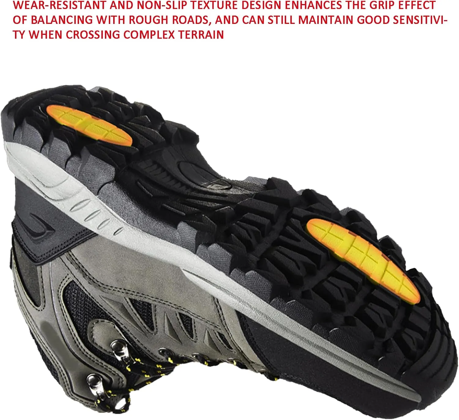 Men's Waterproof Platform Lace Up Hiking Boots Comfortable Non Slip Mid Ankle Boots Fashionable Outdoor Hiking Boots