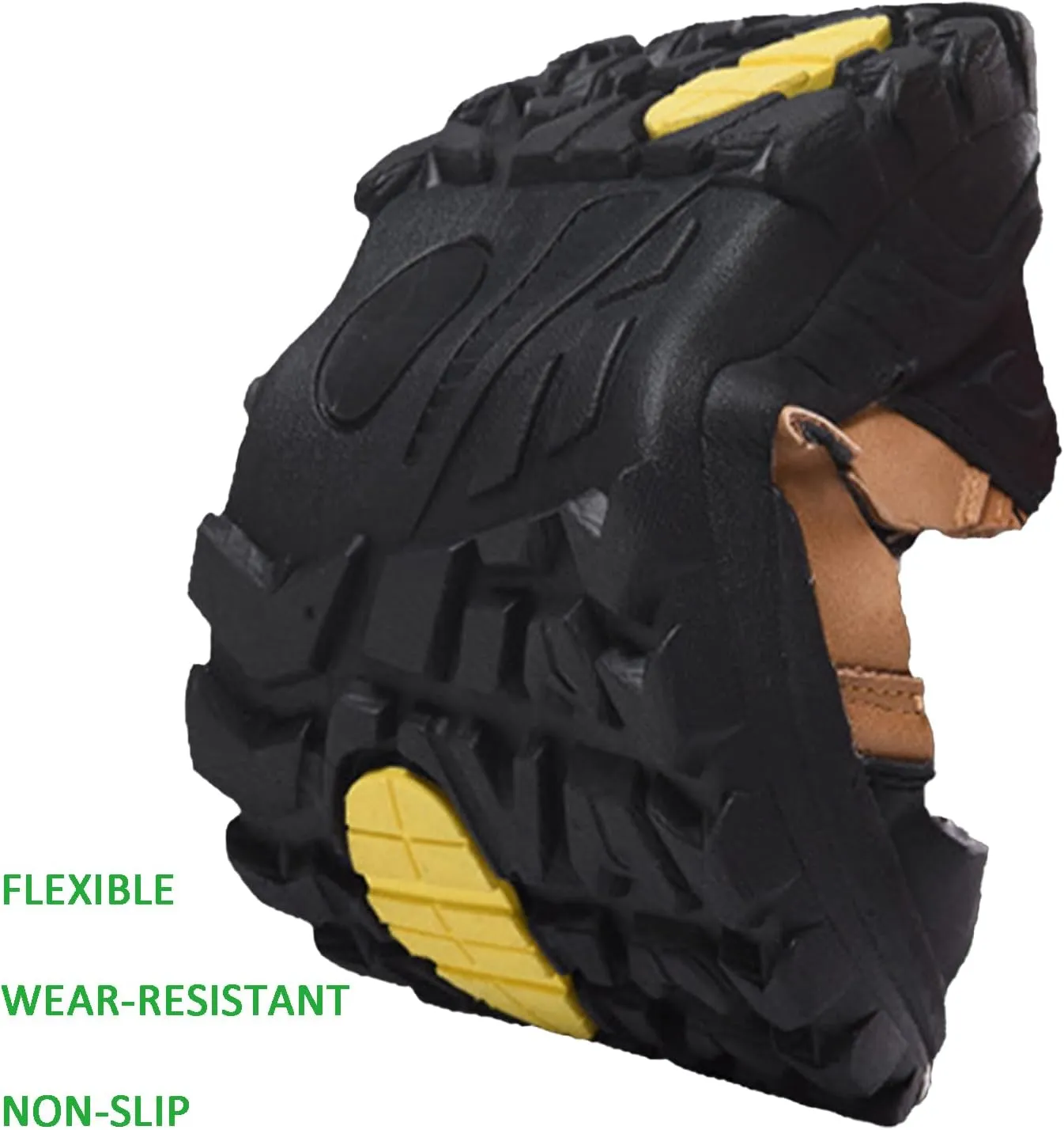 Men's Waterproof Platform Lace Up Hiking Boots Comfortable Non Slip Mid Ankle Boots Fashionable Outdoor Hiking Boots