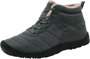 Men's Work Boots Steel Toe Hiking Sneakers Fur Lined Ankle Boot Women's Safety Toe Shoes Steel Toe Work Botas Soft Toe Non Slip Rubber Sole Hike Grounded Footwear