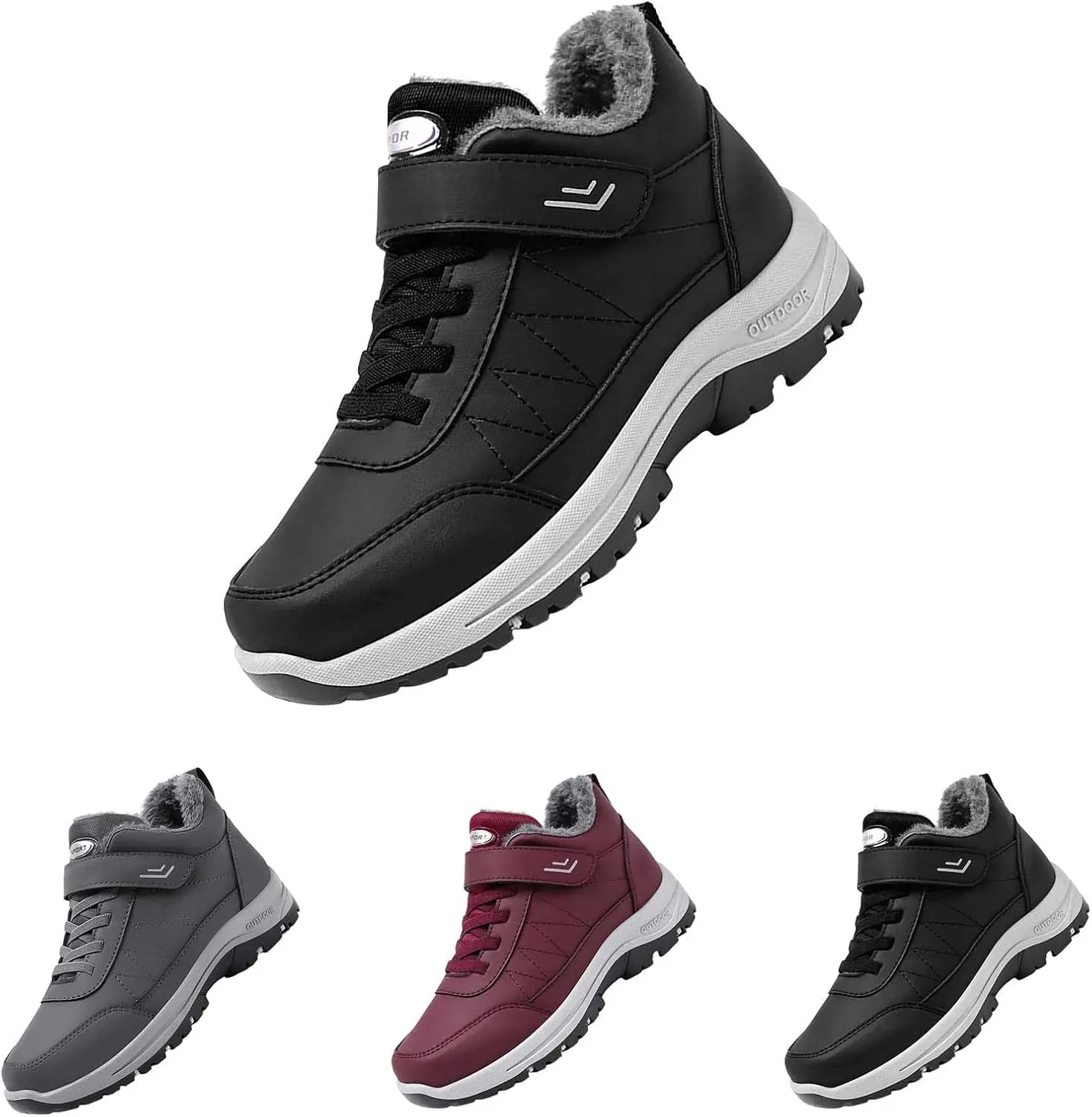 Mens Work Boots Wide Width Hiking Sneakers Ankle Ladies Womens Workout Shoes Non Steel Toe Non Slip Shoes Food Service Waterproof Hike Grounded Footwear