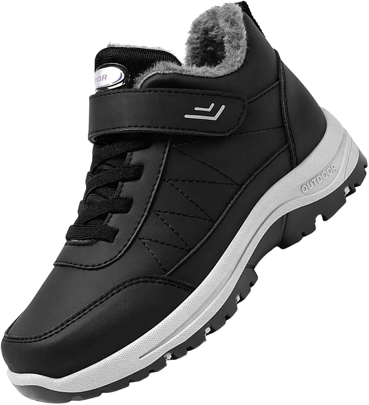 Mens Work Boots Wide Width Hiking Sneakers Ankle Ladies Womens Workout Shoes Non Steel Toe Non Slip Shoes Food Service Waterproof Hike Grounded Footwear