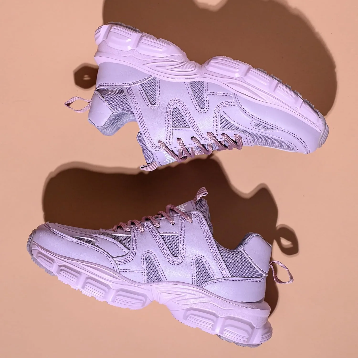 Niluber Fashion Women's Chunky Sneakers Lace-Up Platform Sneakers for Women Lightweight and Comfortable Walking Sneakers Casual Dad Shoes