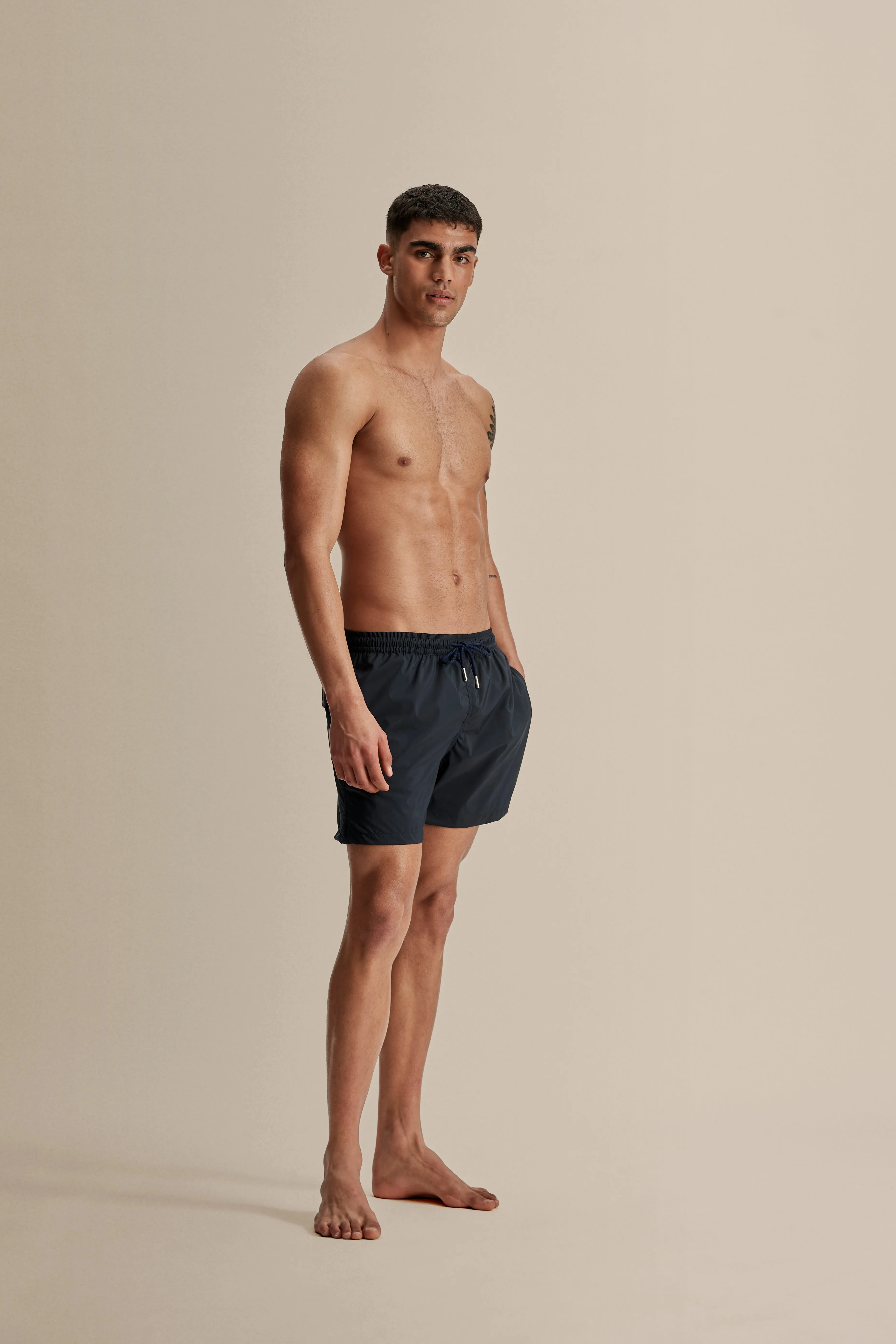 Nylon Mid Length Swim Shorts