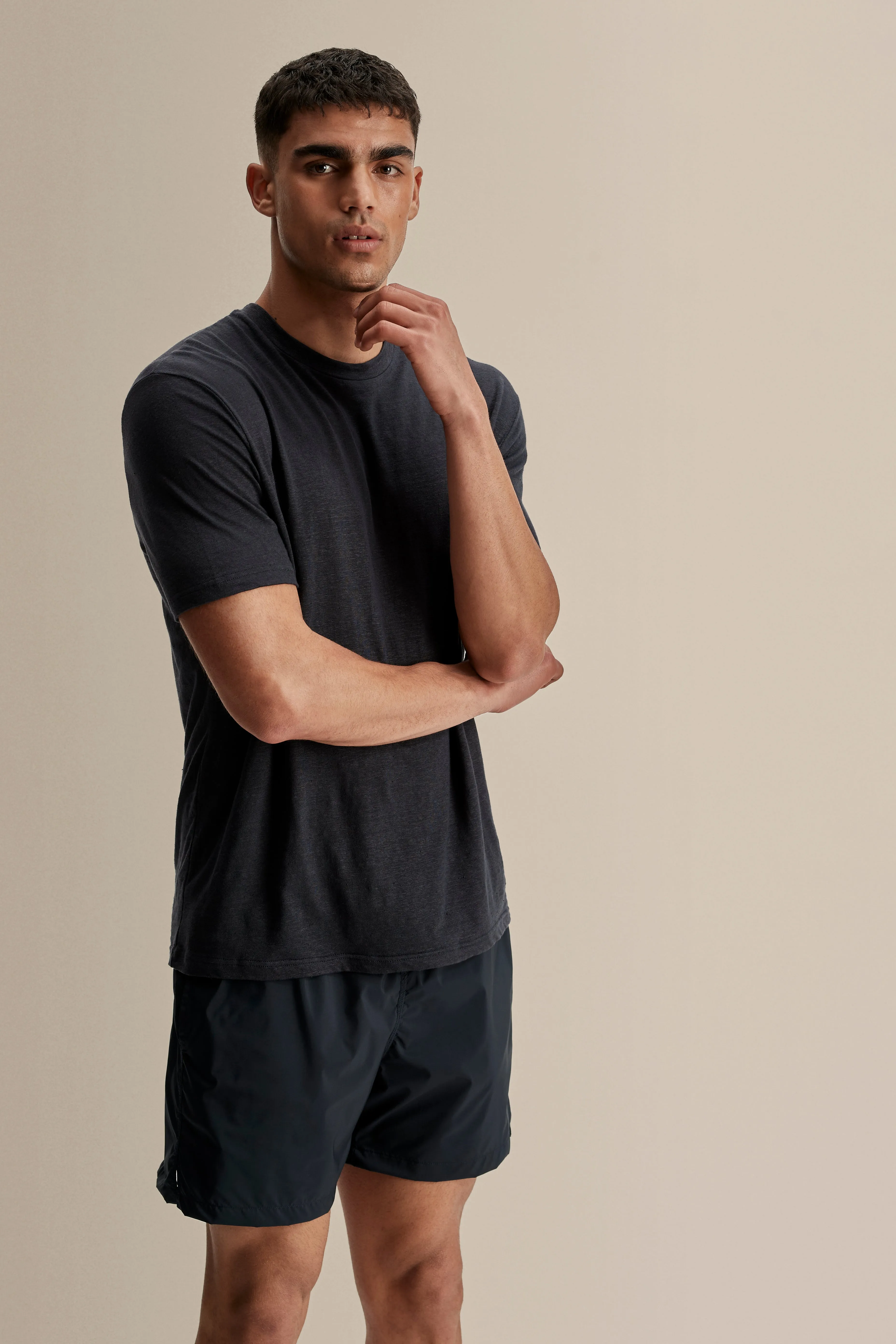 Nylon Mid Length Swim Shorts