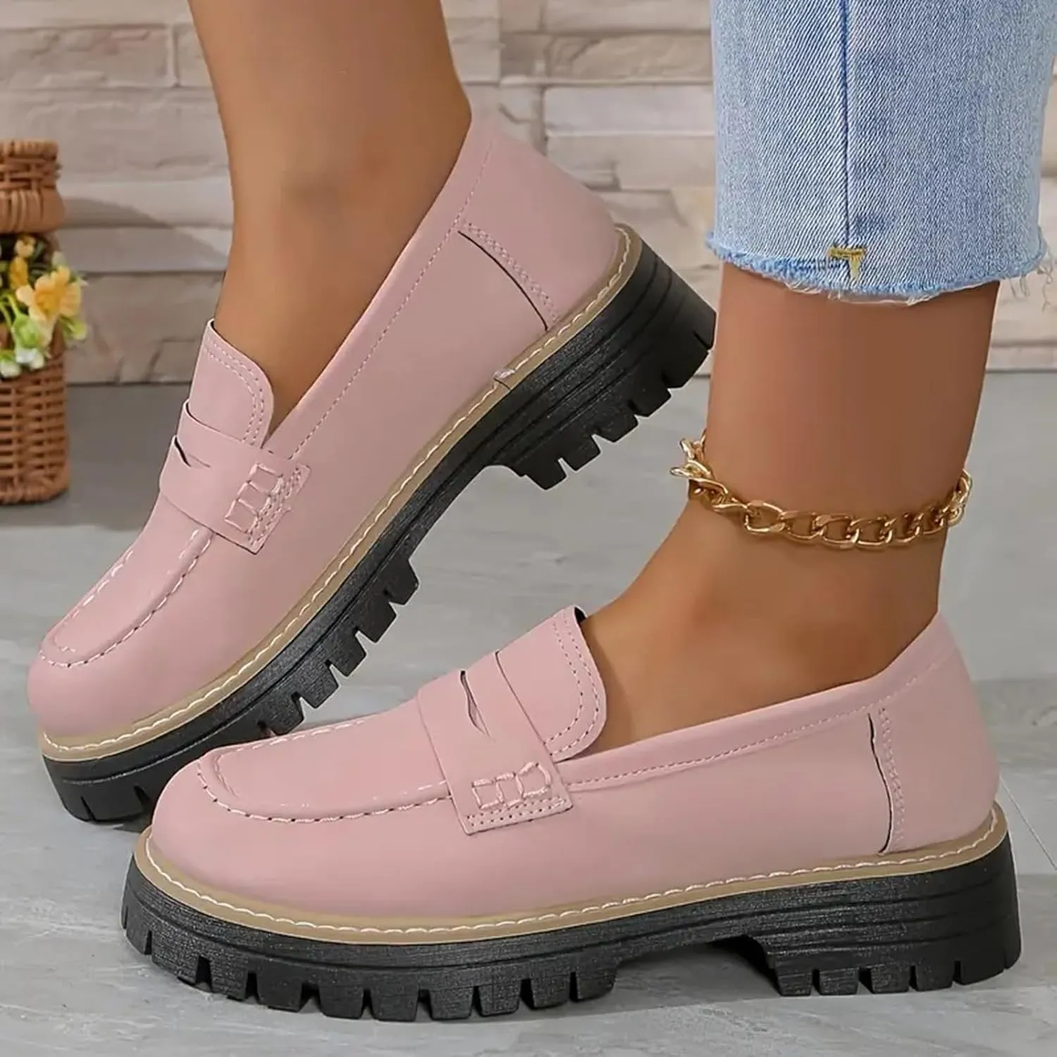 Orthoture-Orthopedic Platform Loafers Comfort Suede Orthopedic Shoes Women Loafers Shoes for Work Non Slip Shoes