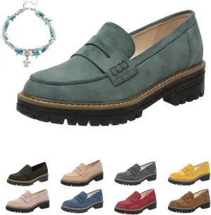 Orthoture-Orthopedic Platform Loafers Comfort Suede Orthopedic Shoes Women Loafers Shoes for Work Non Slip Shoes