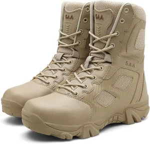 Outdoor Hiking Boots, Military Tactical Boots,Work Shoes Desert Boots,Hiking Walking Boots,for Men and Women Hiking Work Combat Work Desert Jungle,39,Sand