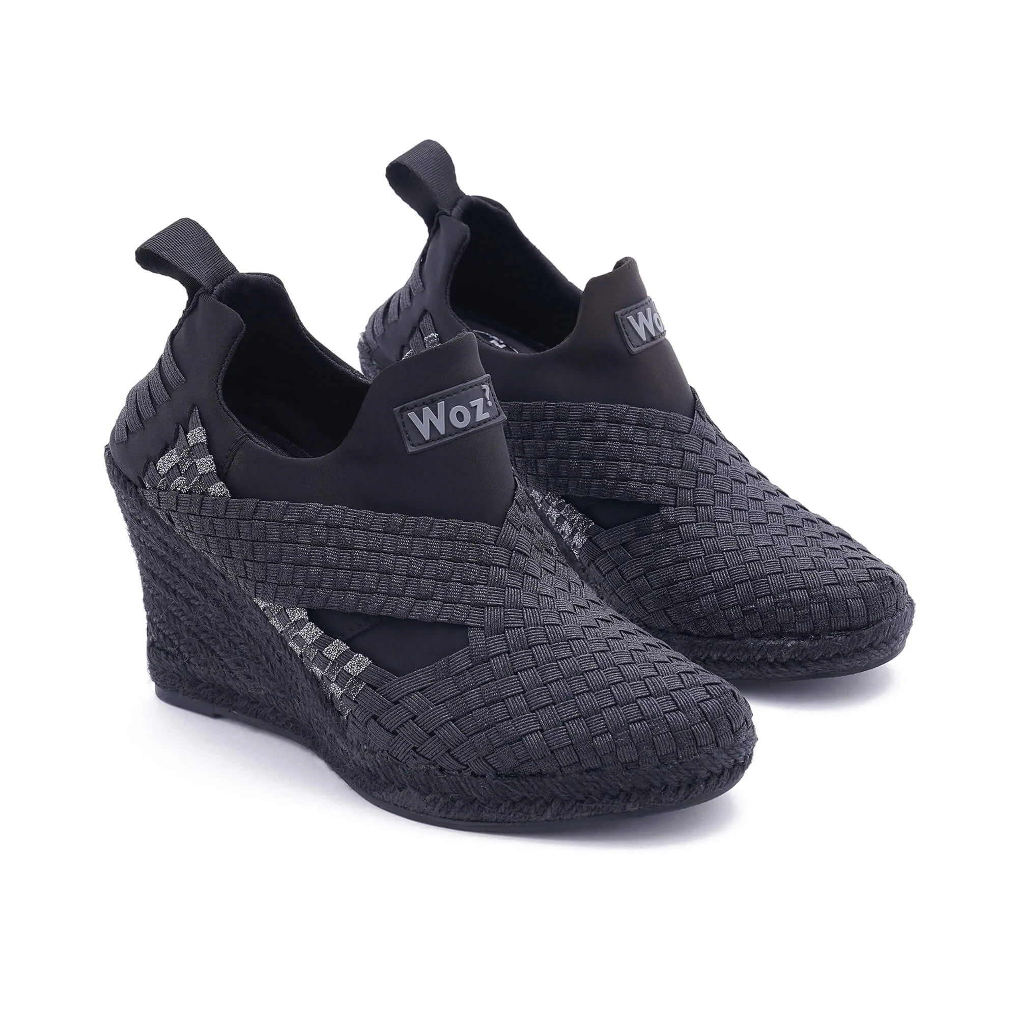 Portofino Black Shine Espadrilles