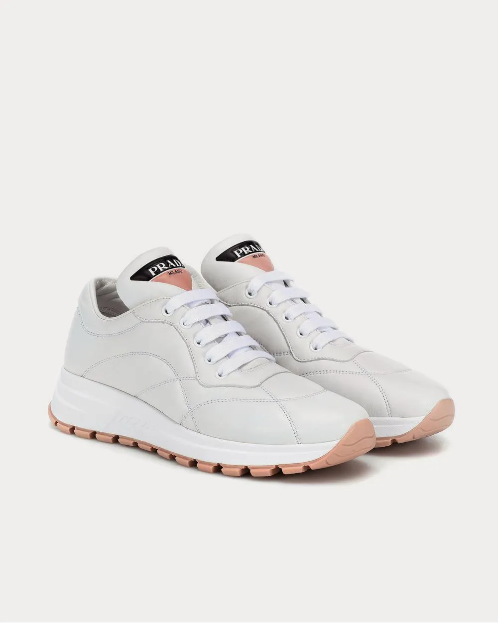 PRAX-01 leather white Low Top Sneakers