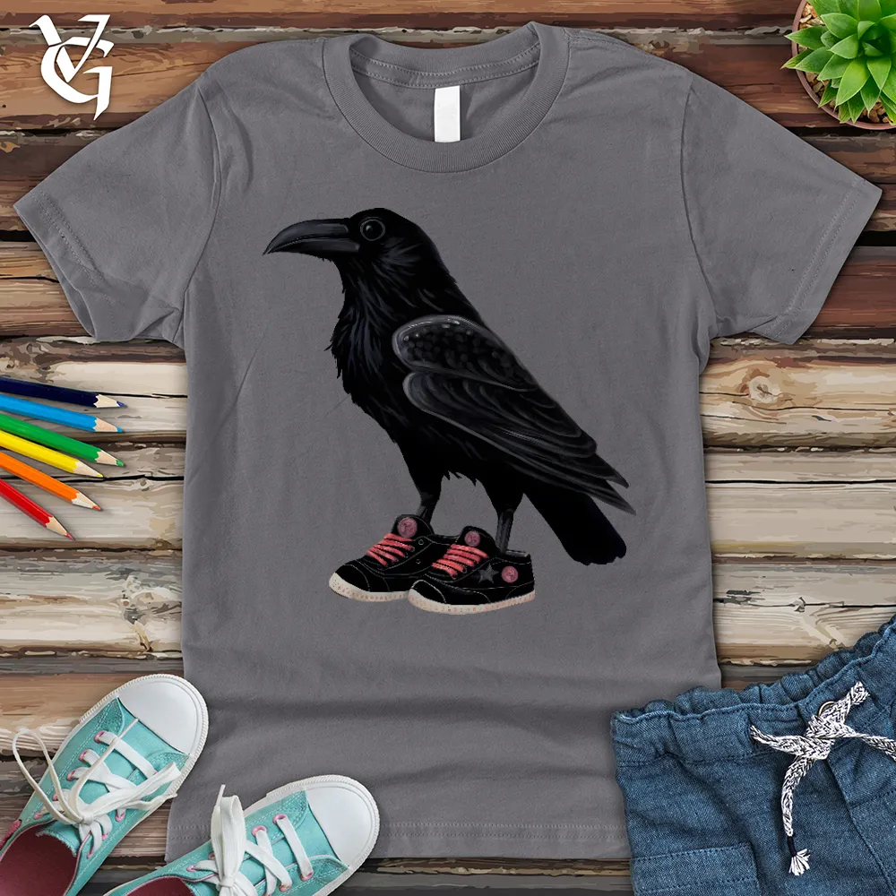 Raven Wearing Sneakers Youth Tee