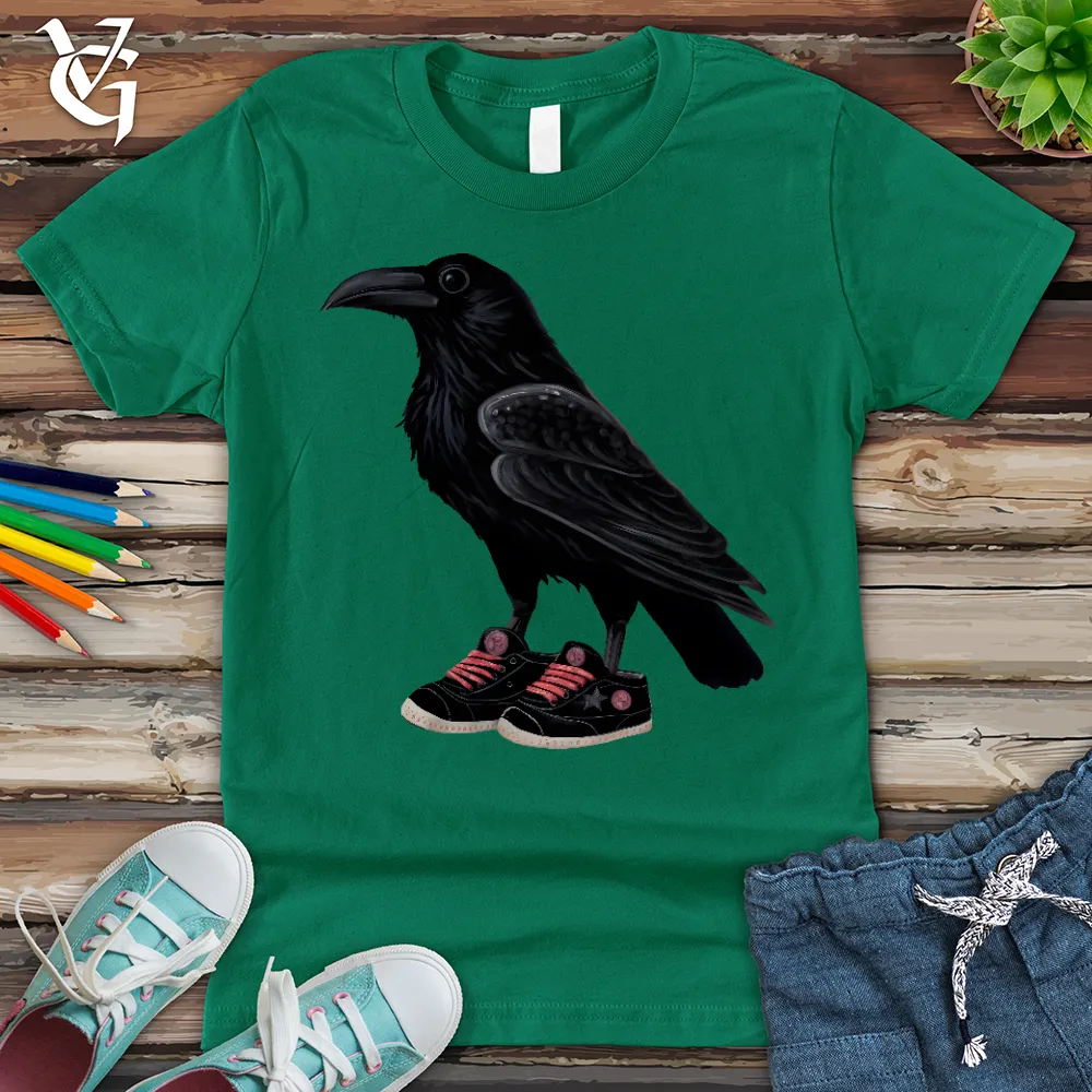 Raven Wearing Sneakers Youth Tee