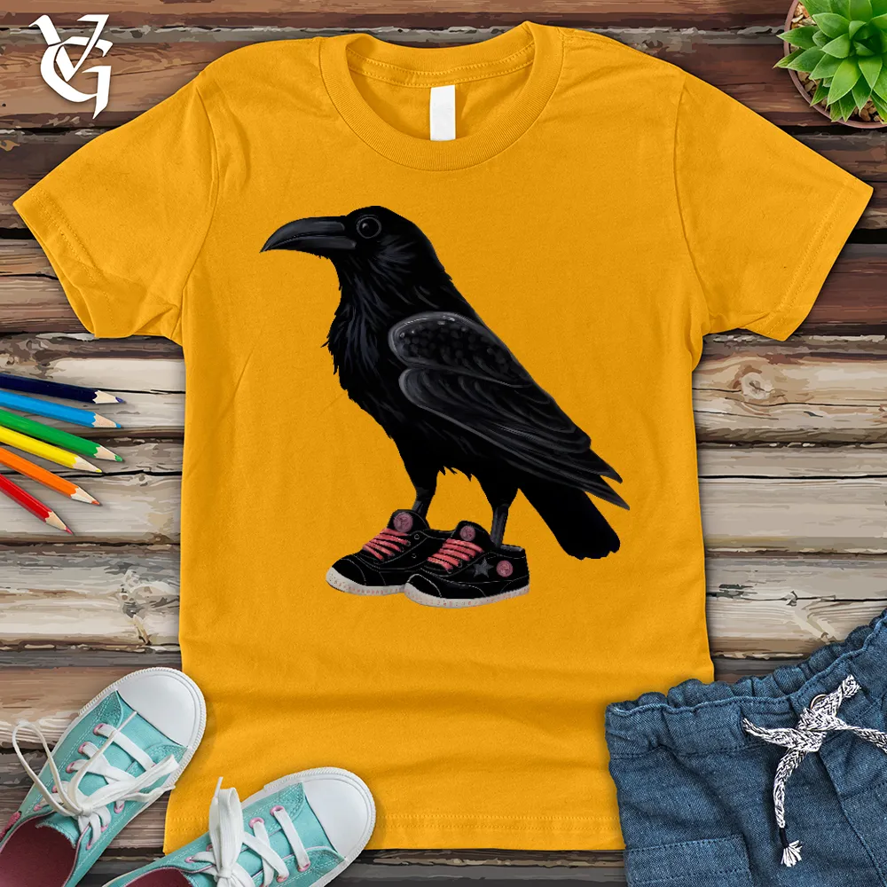 Raven Wearing Sneakers Youth Tee