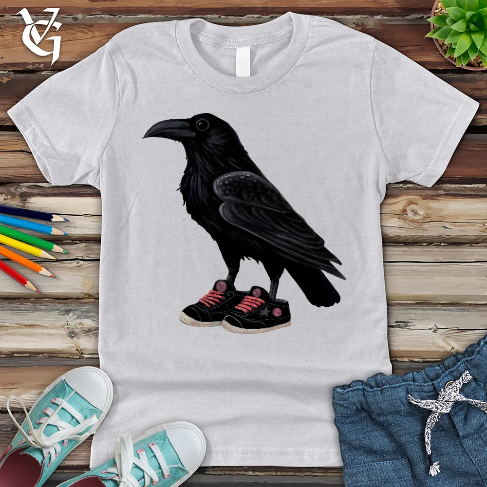 Raven Wearing Sneakers Youth Tee