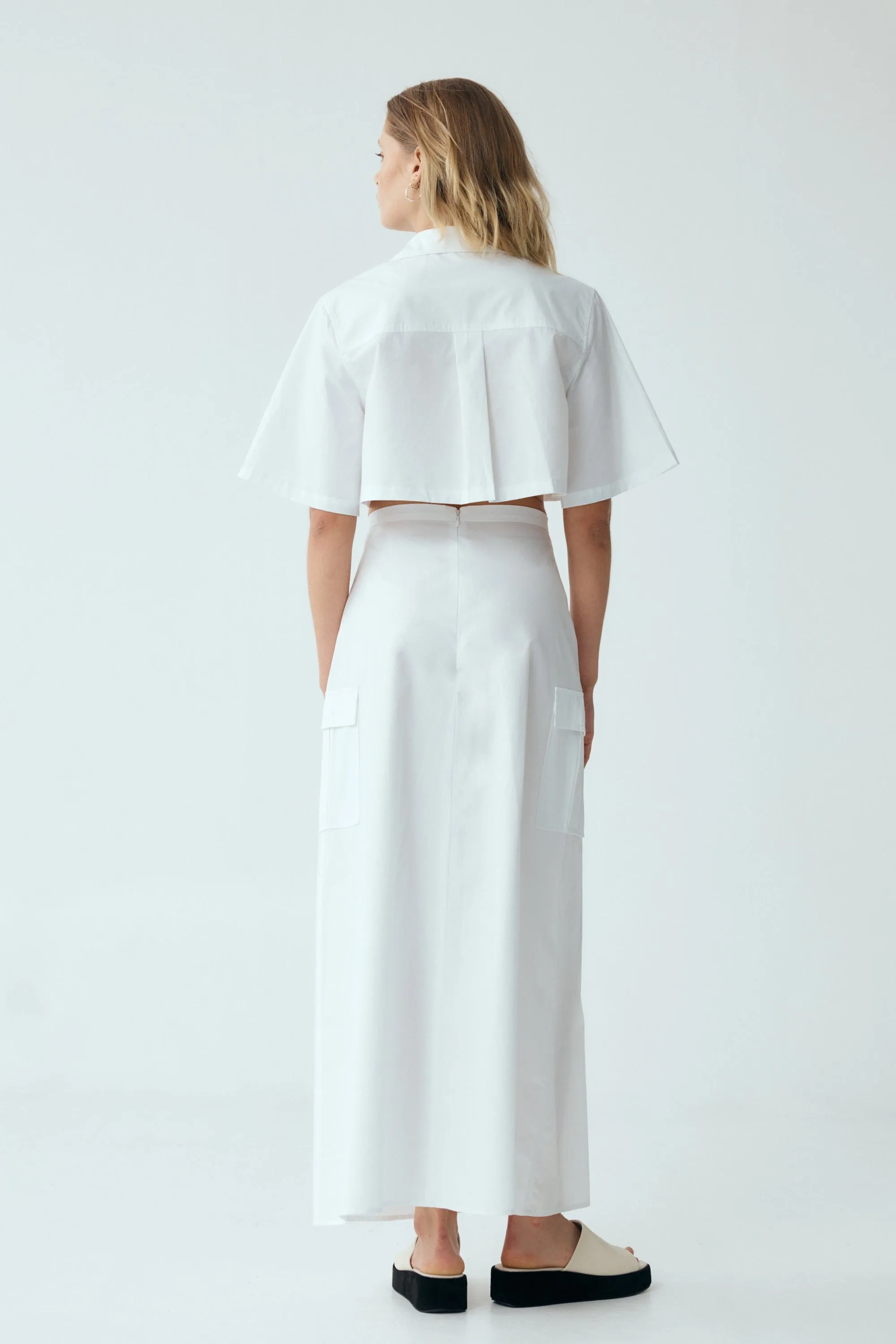 ROAM MAXI SKIRT | WHITE