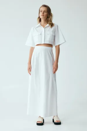 ROAM MAXI SKIRT | WHITE