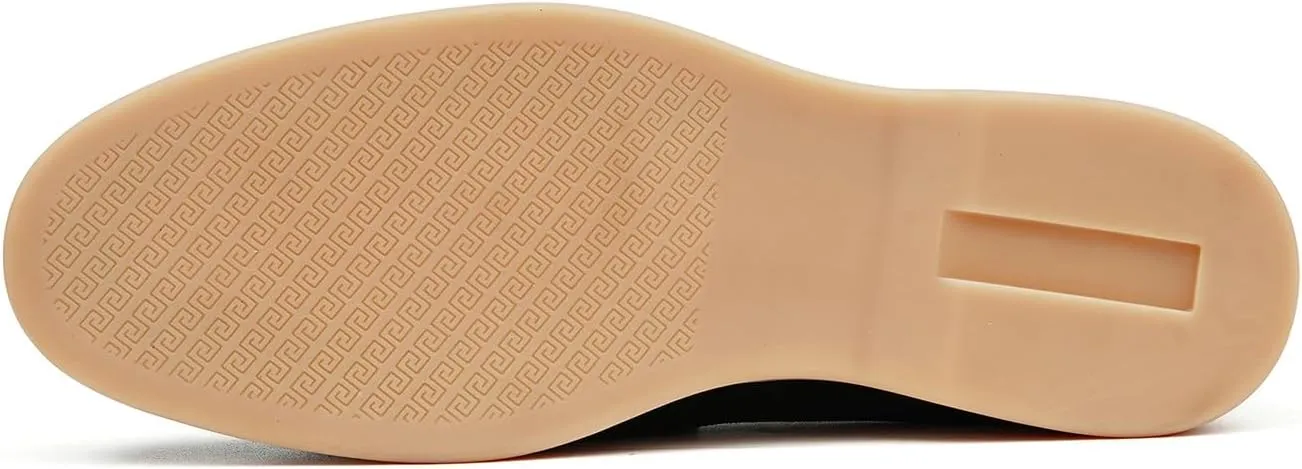 Santimon Men's Suede Tassel Loafers, Slip-On Moccasins with Cushioned Sole ?Comfort Business Casual & Stylish Footwear for Wedding Travel, and Everyday
