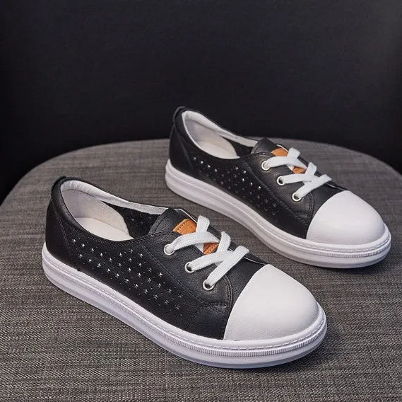 Small Size Leather Fashion Sneakers DS18