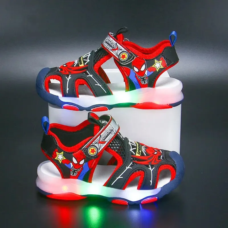 Spiderman LED Light Casual Sandal