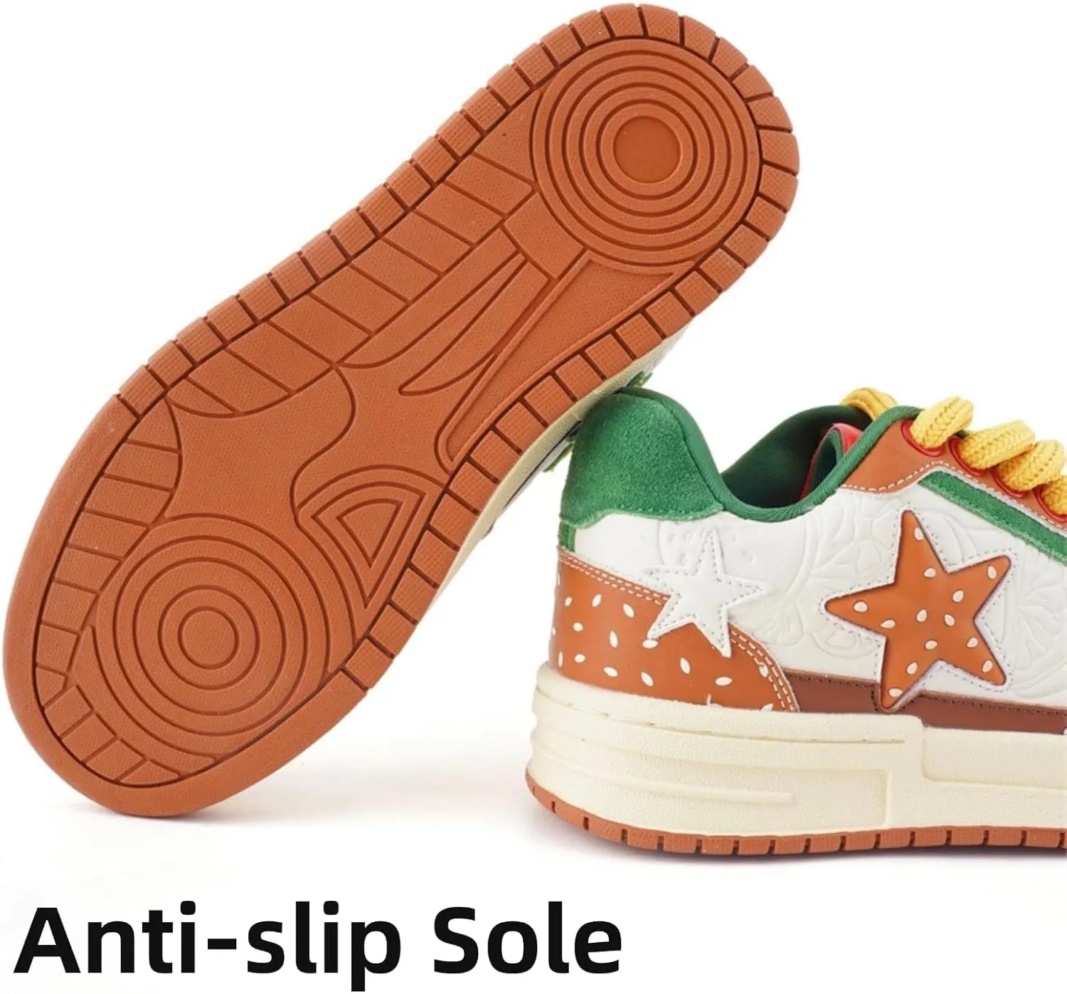 Star Retro Y2k Chunky Sneakers for Women and Girls Cute Breathable Aesthetic Casual Walking Shoes for Tennis Exercise