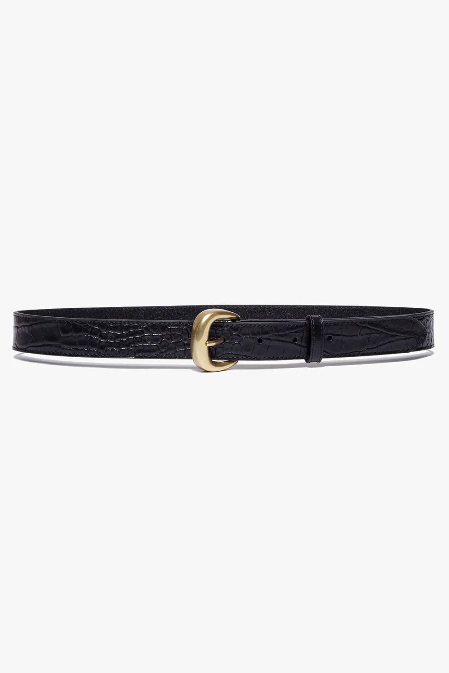 Timeless Buckle Belt Noir Croc
