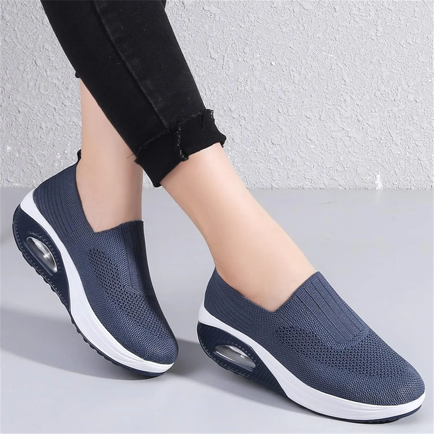 Veroders Women's Working Nurse Shoes Platform Walking Sneakers Wedges Orthotic