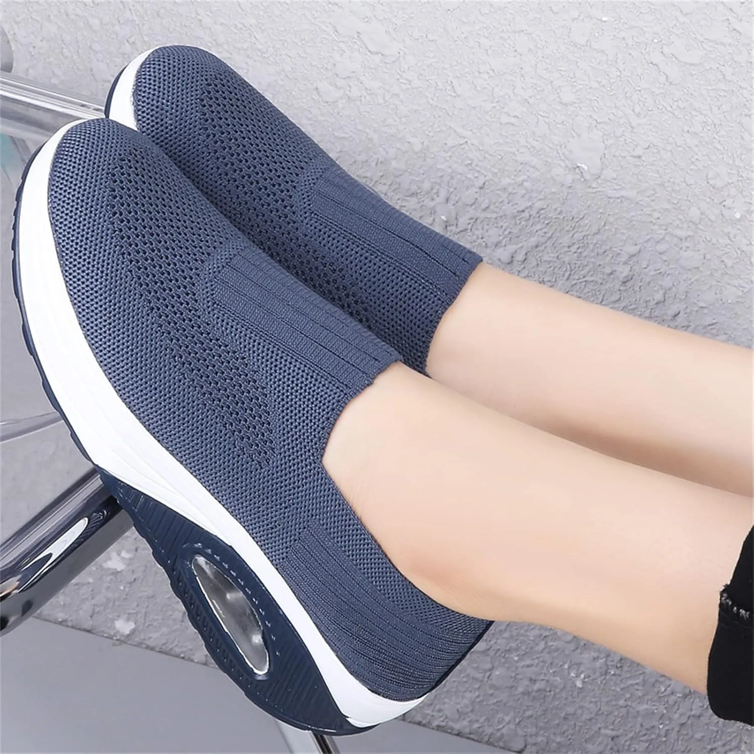 Veroders Women's Working Nurse Shoes Platform Walking Sneakers Wedges Orthotic