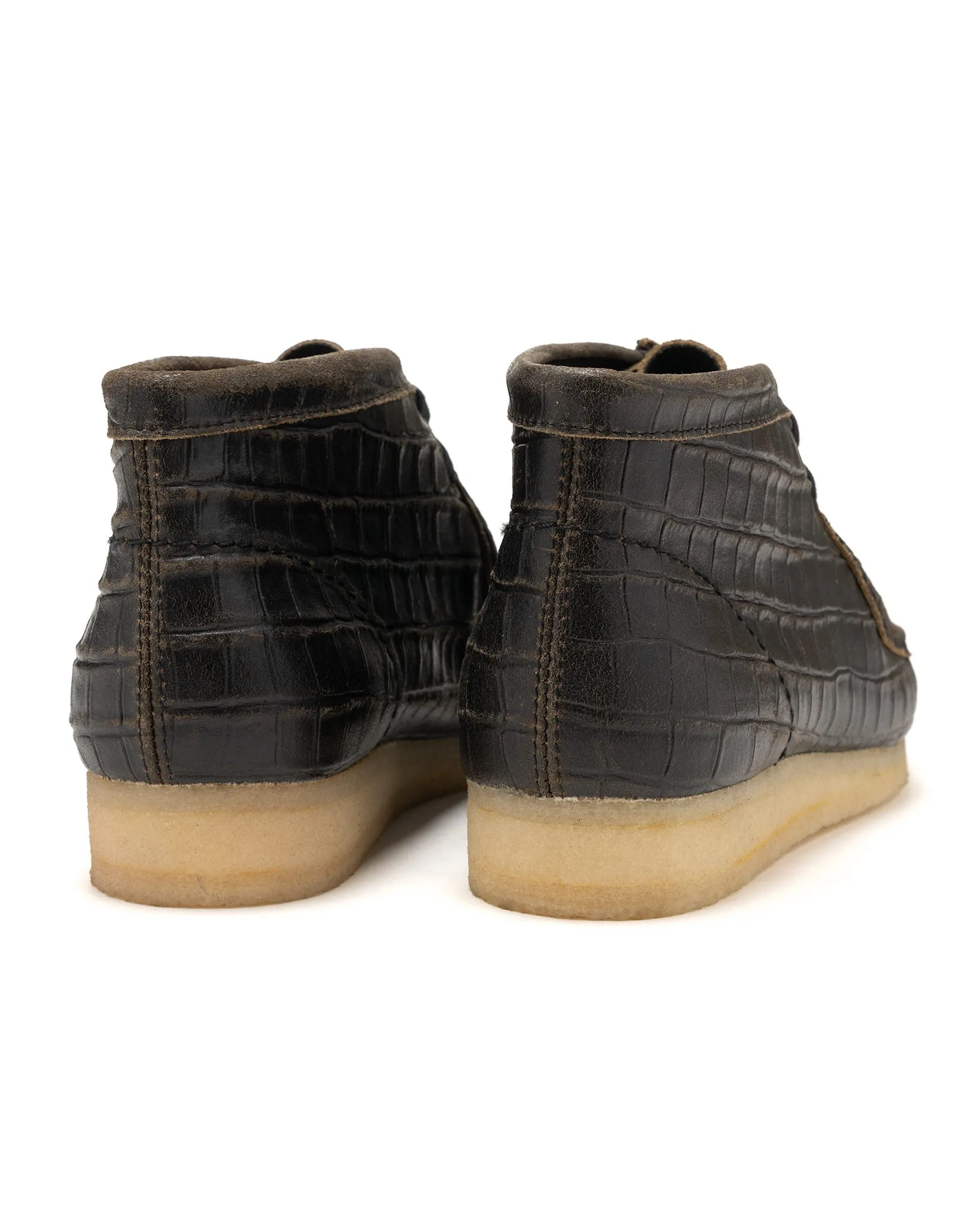 Wallabee Boot Harajuku Pack Black Croc Distress