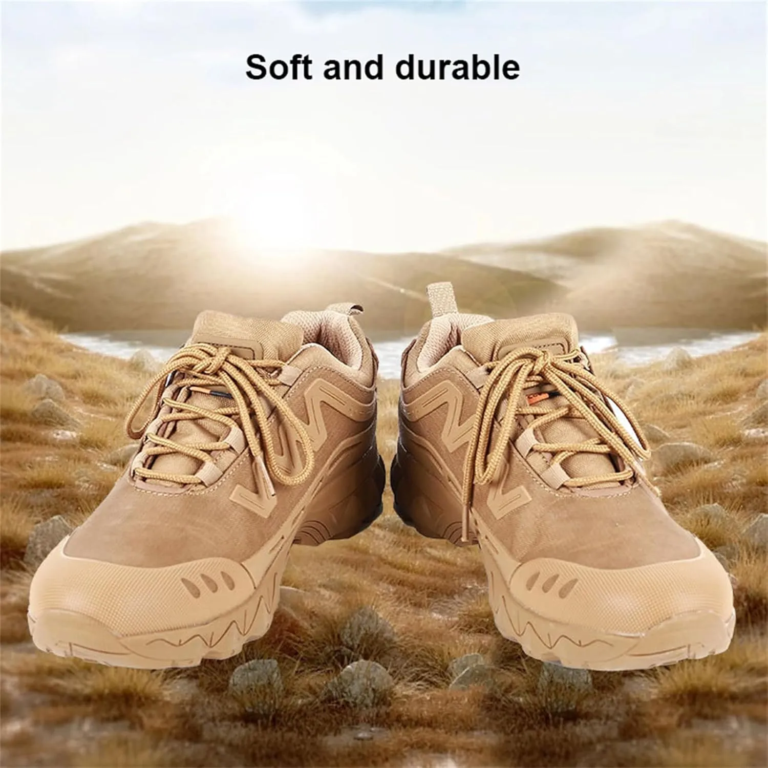 Waterproof Hiking Work Boots,Men's Tactical Boots,Outdoor Lightweight Work Boots,Breathable Desert Boots,for Outdoor Hiking, Rock Climbing, Hunting Etc