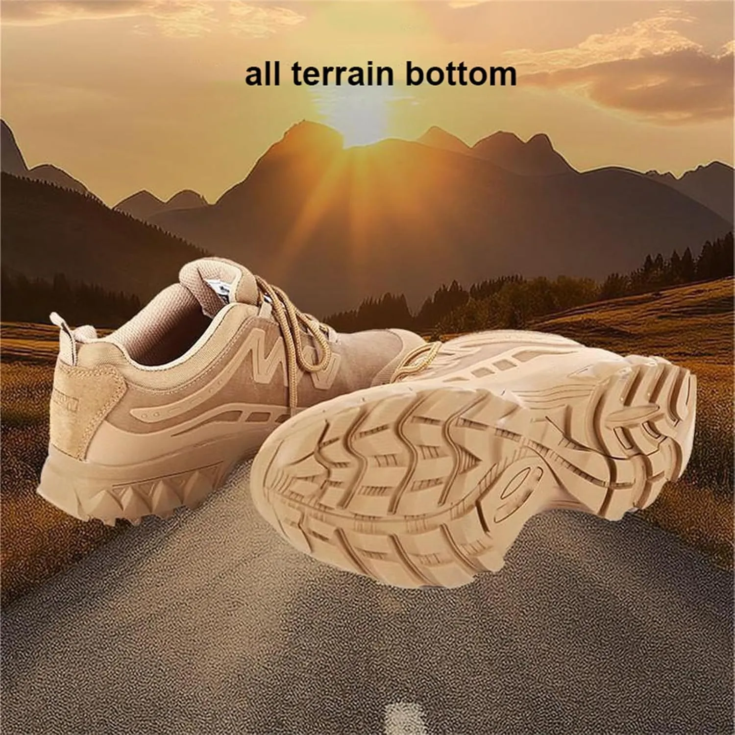 Waterproof Hiking Work Boots,Men's Tactical Boots,Outdoor Lightweight Work Boots,Breathable Desert Boots,for Outdoor Hiking, Rock Climbing, Hunting Etc
