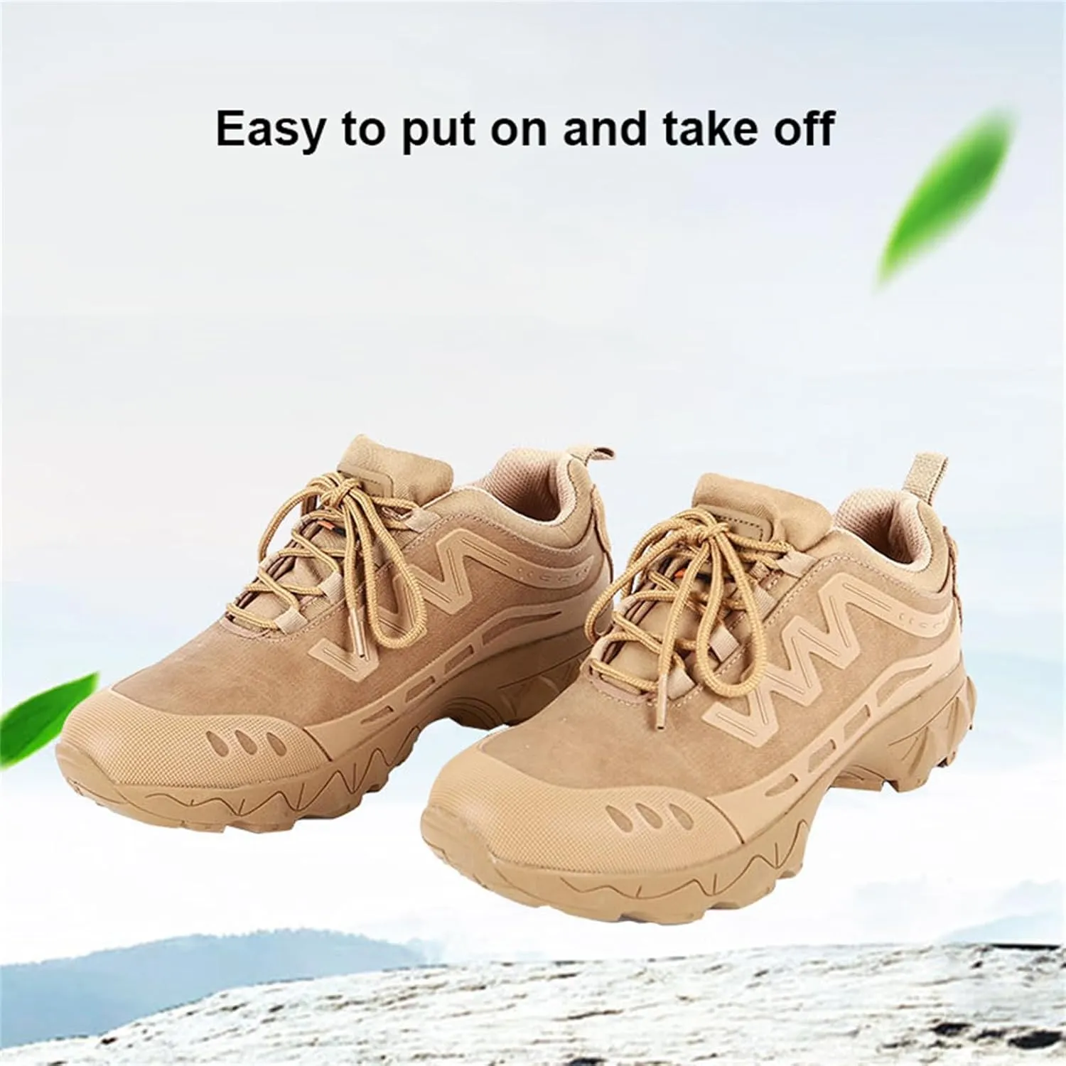 Waterproof Hiking Work Boots,Men's Tactical Boots,Outdoor Lightweight Work Boots,Breathable Desert Boots,for Outdoor Hiking, Rock Climbing, Hunting Etc