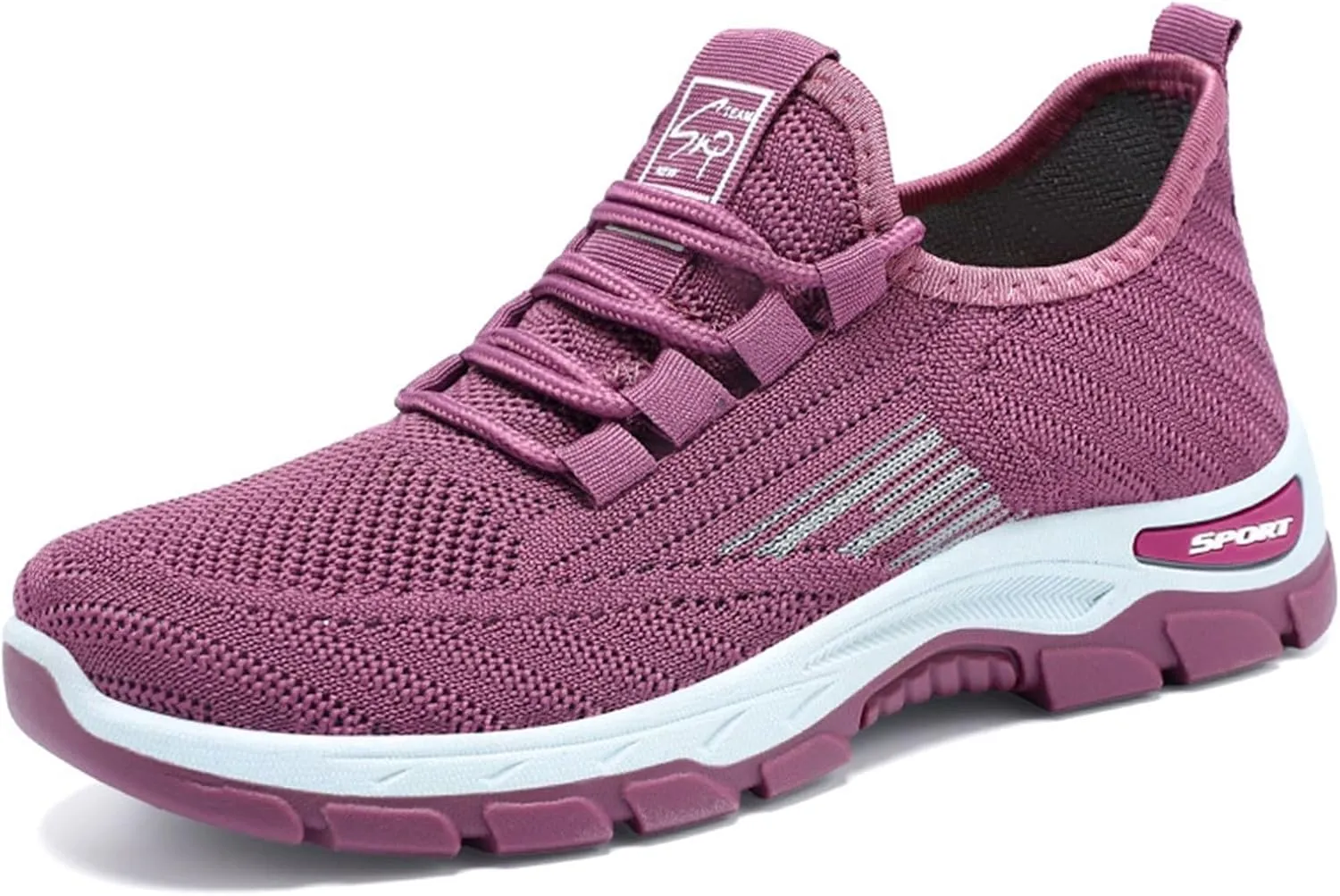 Women's Breathable Slip On Sneakers Comfortable Platform Walking Shoes for Gym Running Outdoor Athletic Everyday