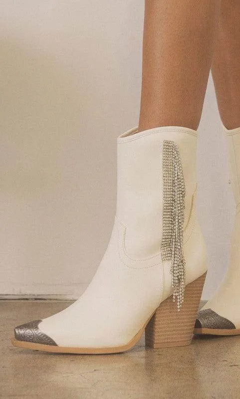 Womens Kai - Rhinestone Fringe Boots