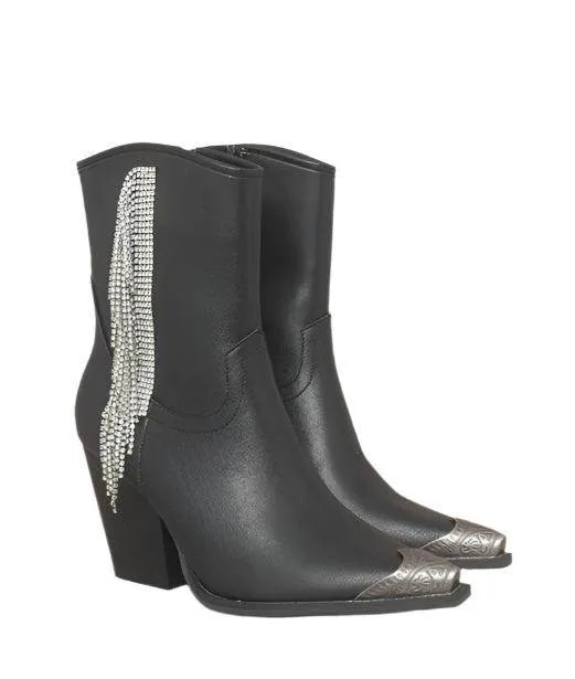 Womens Kai - Rhinestone Fringe Boots