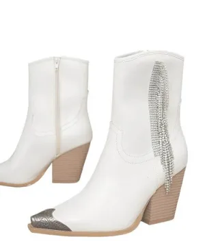 Womens Kai - Rhinestone Fringe Boots
