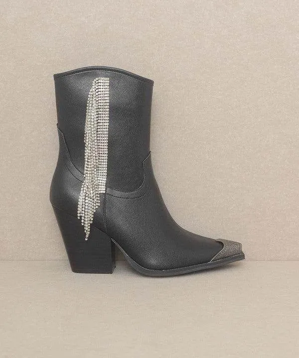 Womens Kai - Rhinestone Fringe Boots