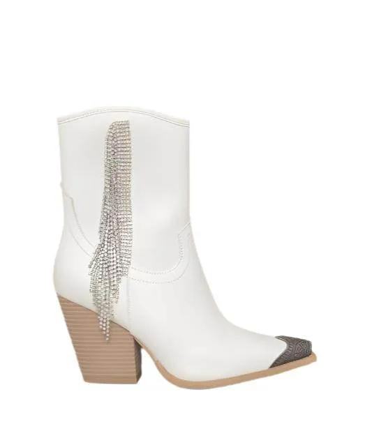 Womens Kai - Rhinestone Fringe Boots