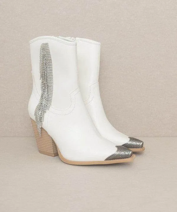 Womens Kai - Rhinestone Fringe Boots