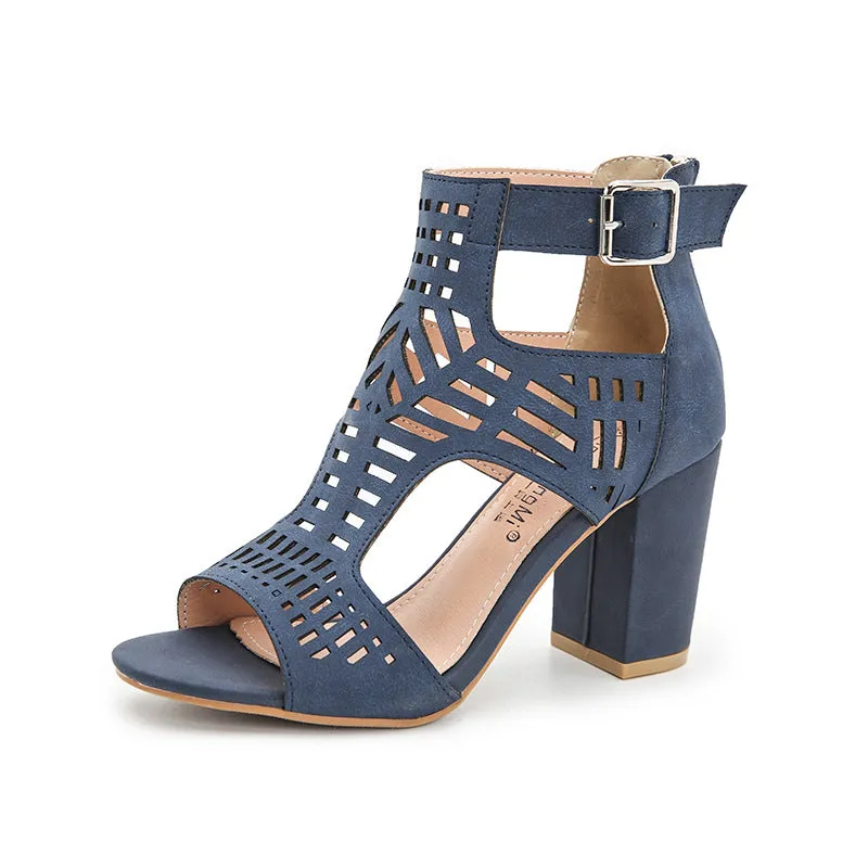 Women’s Open Toe Roman High Heel Shoes