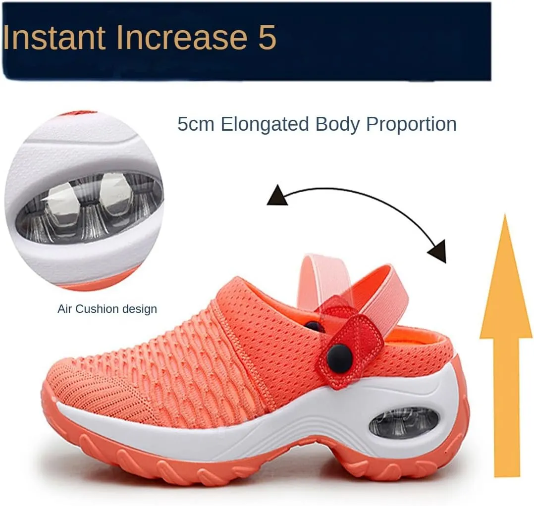 Women's Orthopedic Clogs - Mesh Arch Support Air Cushion, Non-Slip Comfort Clogs, Lightweight Summer Walking Shoes