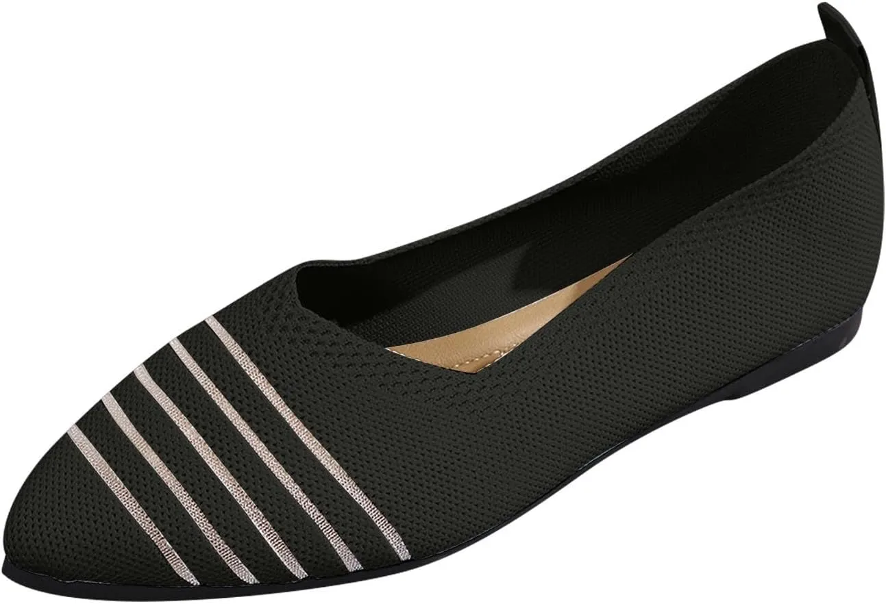 Women's Retro Flat Shoes Flying Weave Round Head Shallow Mouth One Foot Stirrup Single Shoes Work Single Shoes