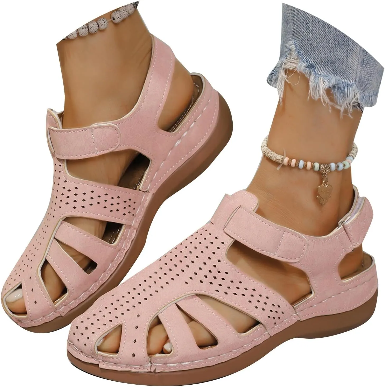 Women's Summer Flip Flop Slippers Comfortable Thong Sandals with 45cm Wedge Heel for Beach Vacation Casual Outfit