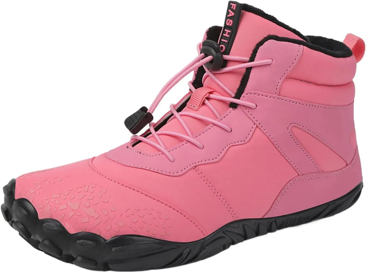 Women's Walking Boots Waterproof Trekking & Hiking Shoes For Backpacking Camping Trails Outdoor Walking Fashionable Women's Shoes Mini Hiking Winter Thickening Fur boots womens cowboy I62-Red