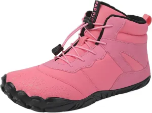 Women's Walking Boots Waterproof Trekking & Hiking Shoes For Backpacking Camping Trails Outdoor Walking Fashionable Women's Shoes Mini Hiking Winter Thickening Fur boots womens cowboy I62-Red