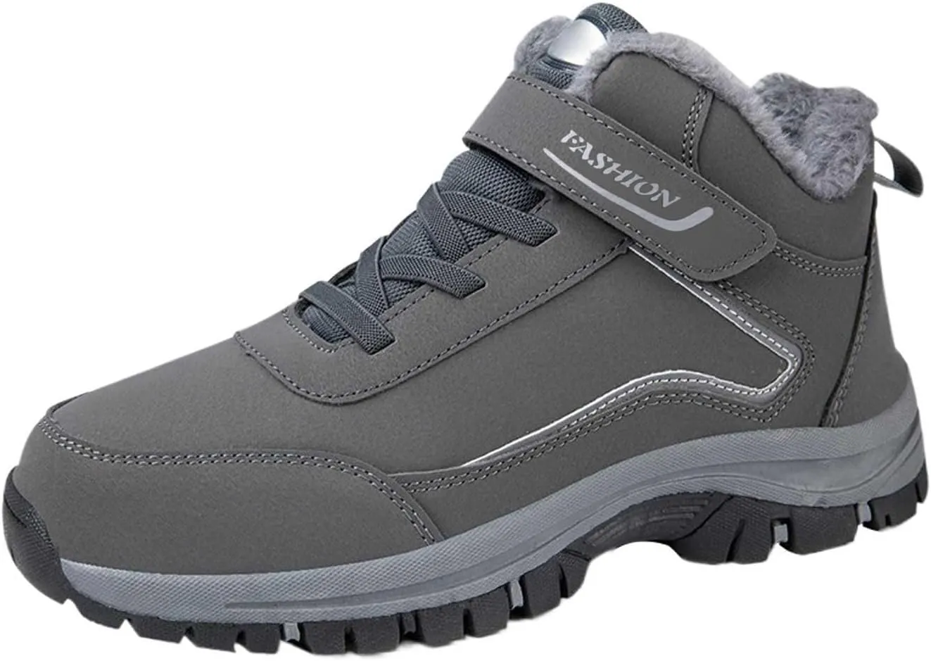 Work Boots for Men Cowboy Style Hiking Sneakers Warm Ankle Safety Shoes for Women Slip On Platform Sneakers Lightweight Safety Hike Grounded Footwear