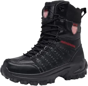 ZINERLIK Men's Hiking Boots Waterproof Outdoor Sneakers Hiking Sneakers High Top Tactical Boots